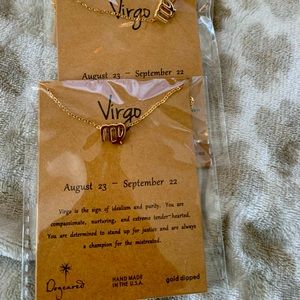 Virgo zodiac necklace